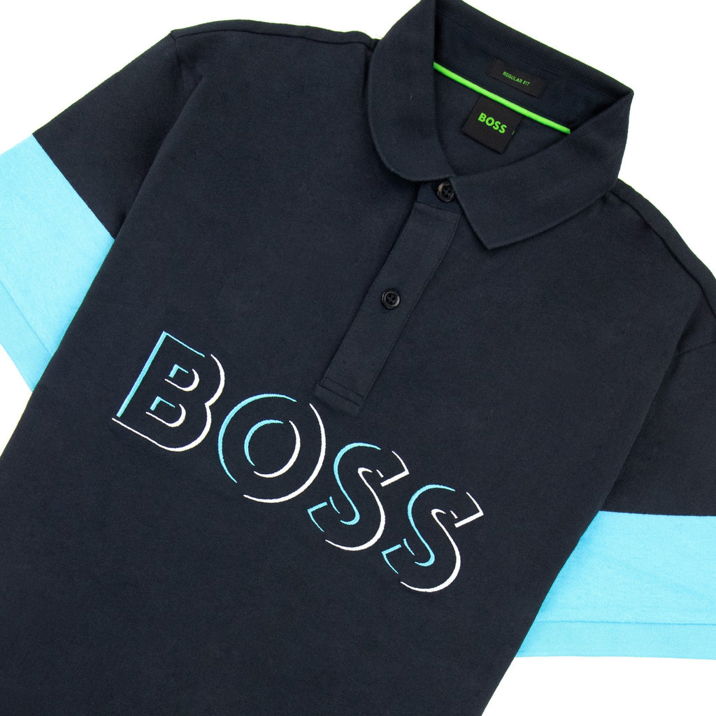 Hugo Boss Pavel Embroidered Logo Polo Navy 402