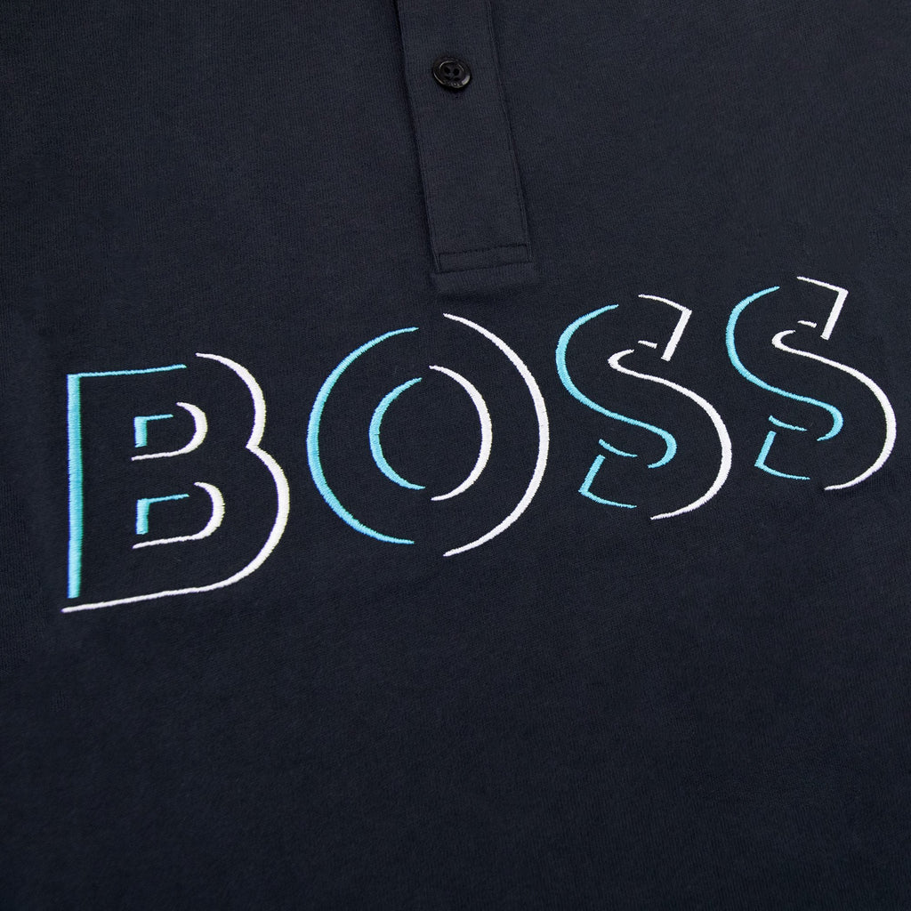 Hugo Boss Pavel Embroidered Logo Polo Navy 402