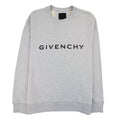 Givenchy Archetype Slim Fit Sweatshirt In Fleece Light Grey