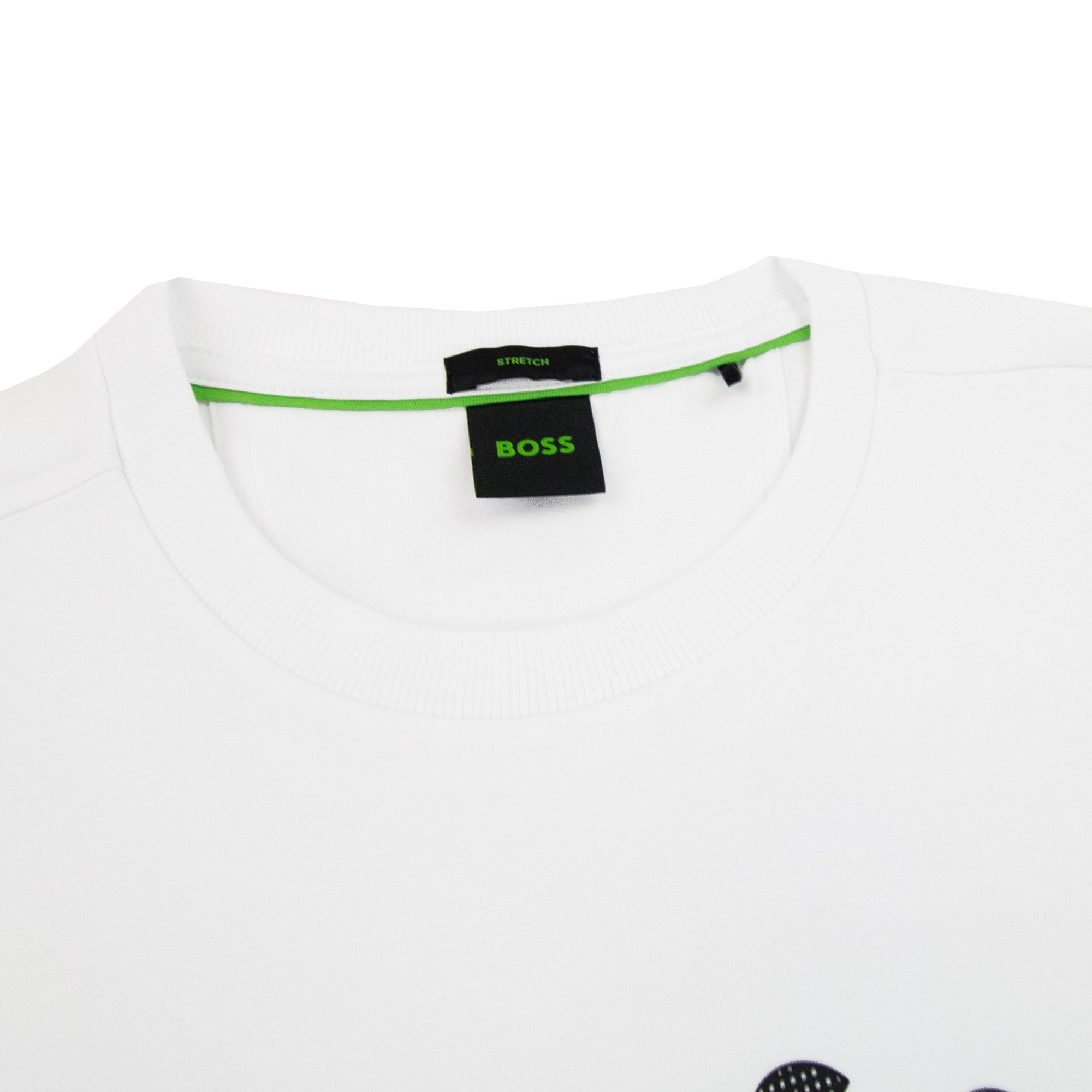Hugo Boss Tee 4 Circle Logo Print T Shirt White 100