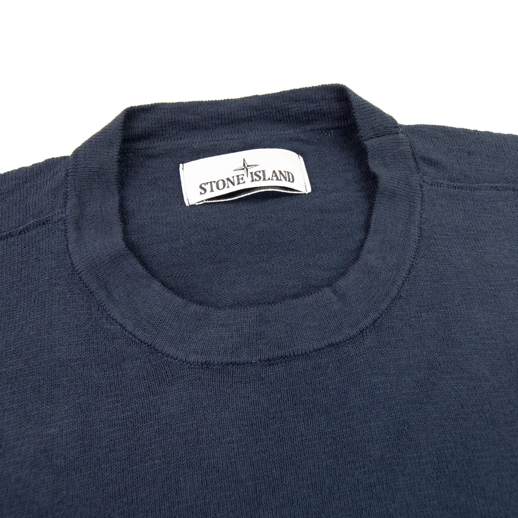 Stone Island 502b0 Crewneck Knit Navy Blue V0020
