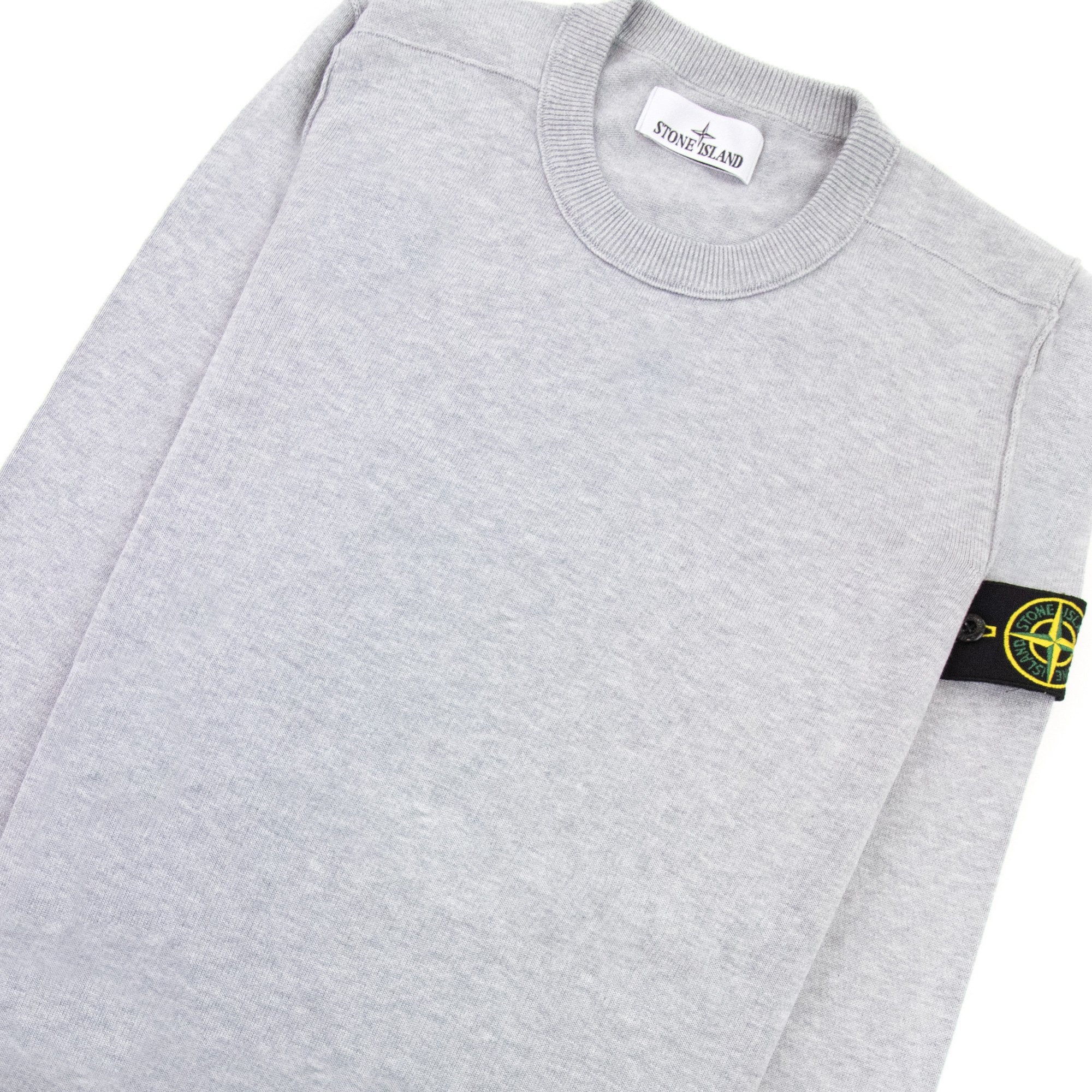 Stone Island 540b2 Crewneck Soft Cotton Knit Grey V0m67