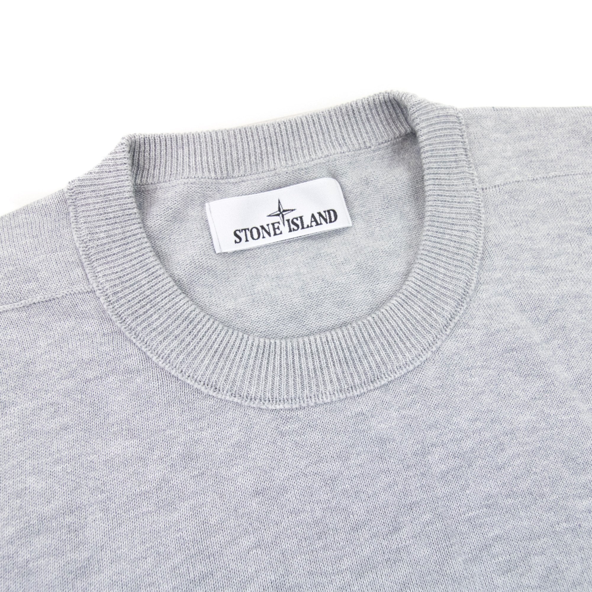 Stone Island 540b2 Crewneck Soft Cotton Knit Grey V0m67