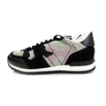 Valentino Mesh Fabric Camouflage Rockrunner Sneaker Ambrosia