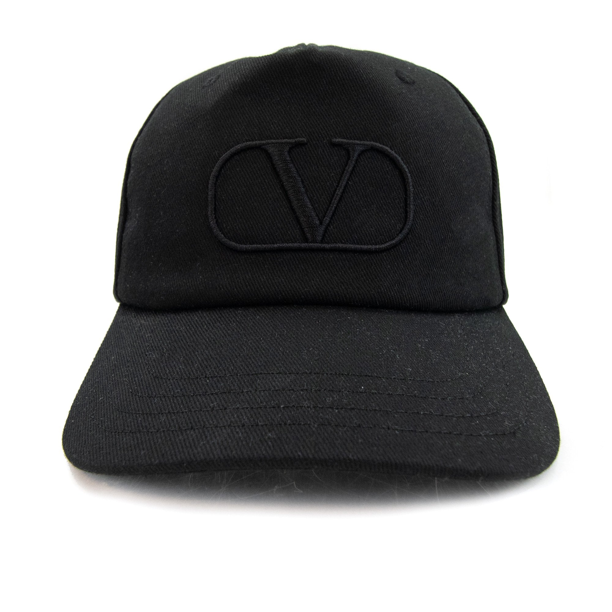Valentino Vlogo Signature Baseball Cap Black 0no