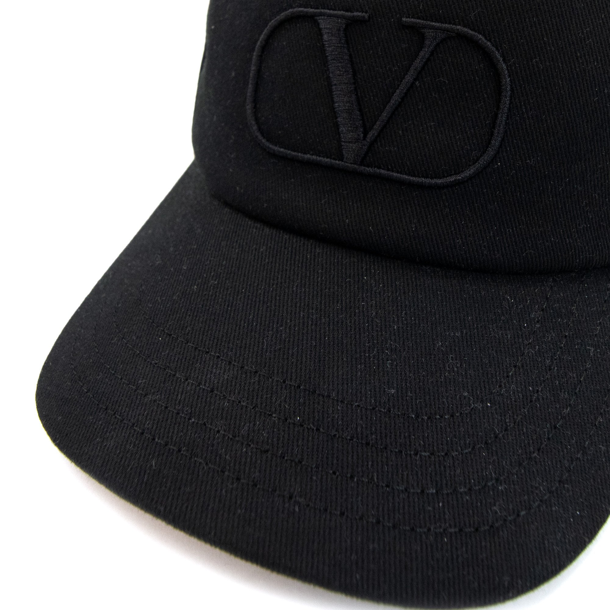Valentino Vlogo Signature Baseball Cap Black 0no