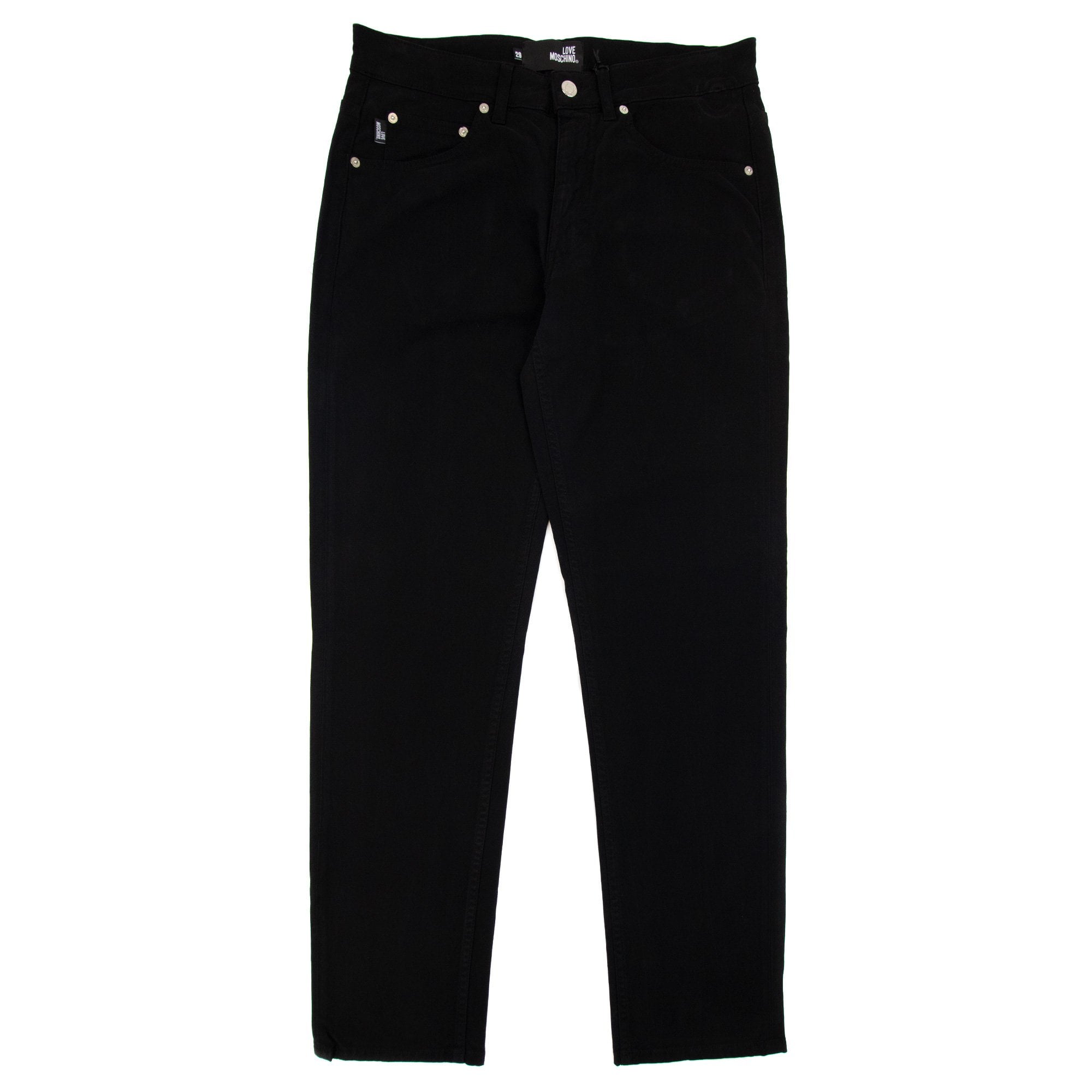 Love Moschino Metal Peace Patch Jeans Black