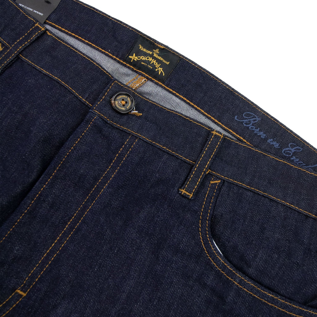 Vivienne Westwood New Classic Tapered Denim Jeans Dark Denim