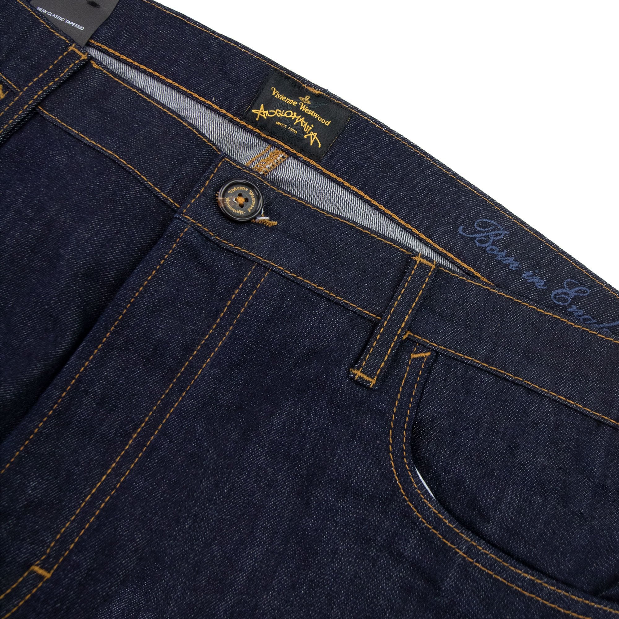 Vivienne Westwood New Classic Tapered Denim Jeans Dark Denim