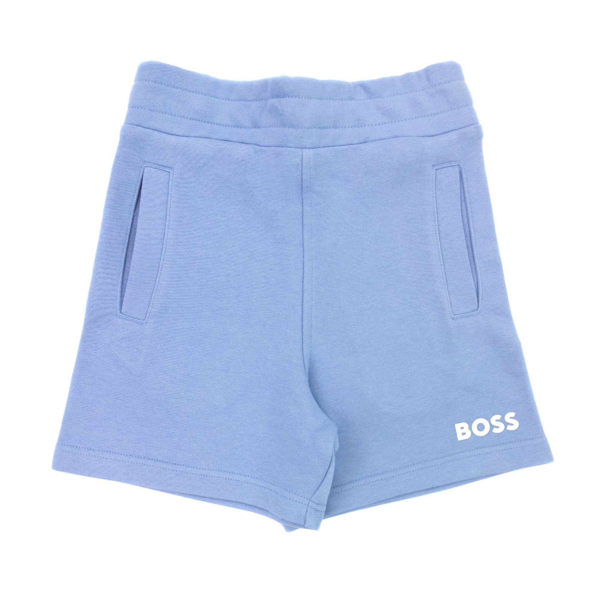 Hugo Boss Kids Logo Bermuda Shorts Pale Blue 77a