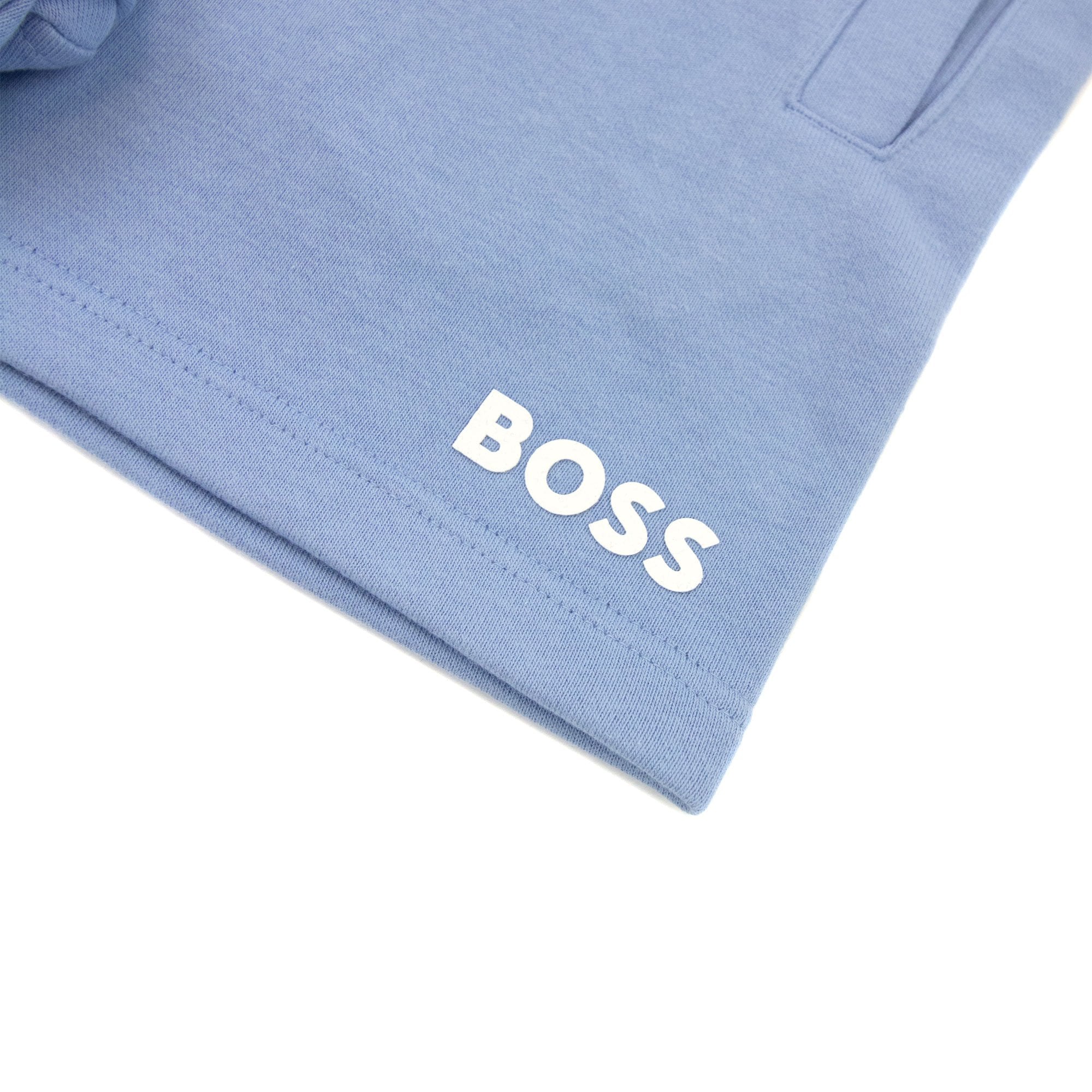 Hugo Boss Kids Logo Bermuda Shorts Pale Blue 77a