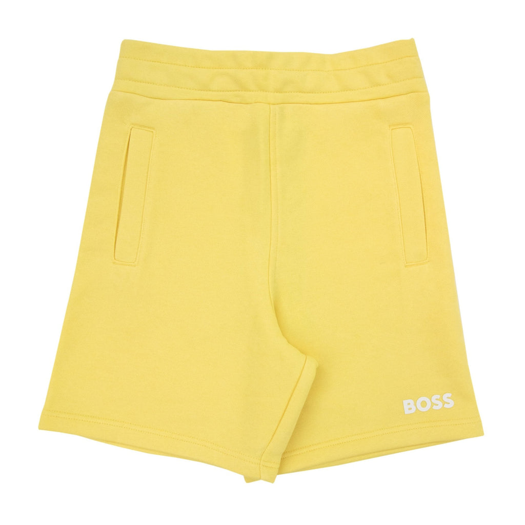 Hugo Boss Kids Logo Bermuda Shorts Yellow 528