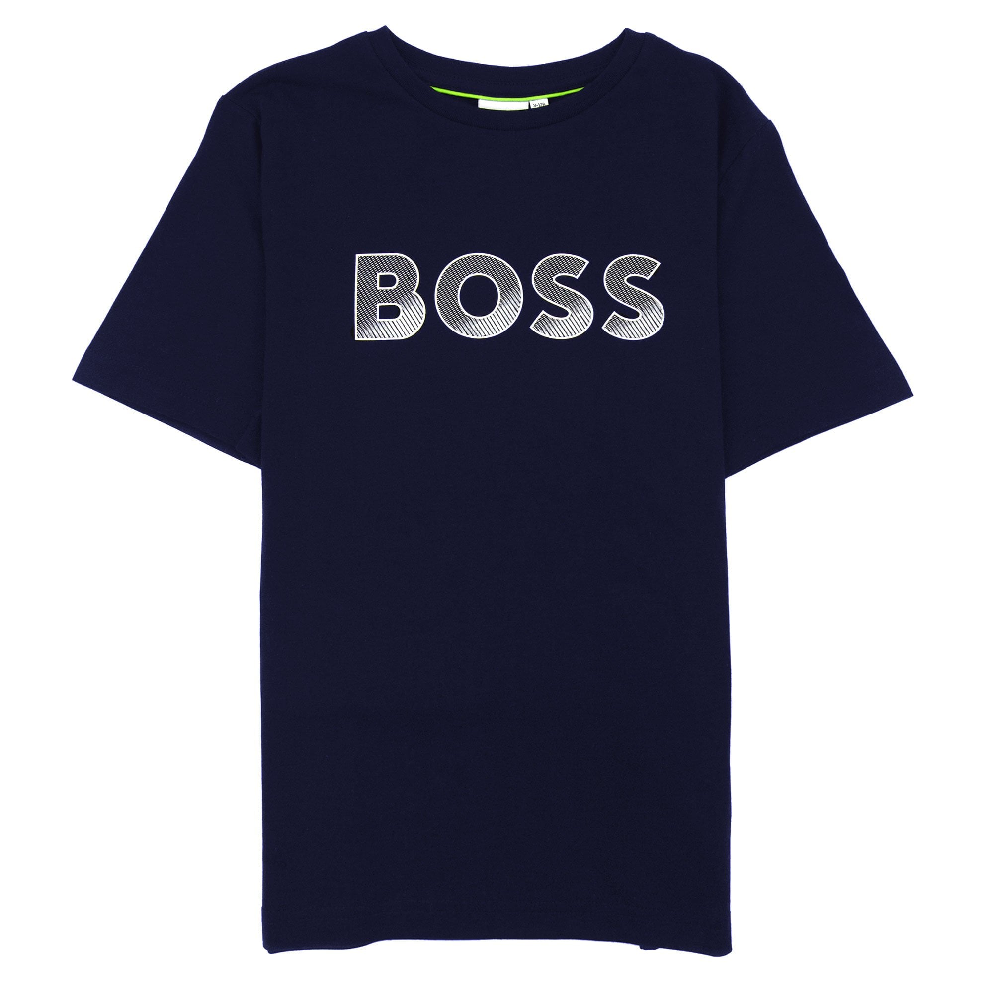 Hugo Boss Kids Printed Logo T Shirt Navy 849