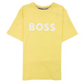 Hugo Boss Kids Logo Printed T Shirt Yellow 528