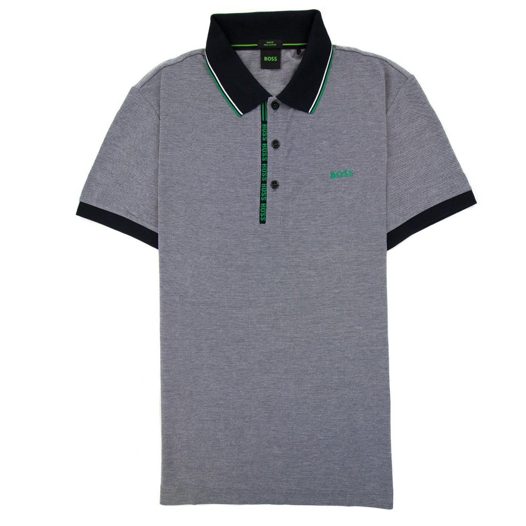 Hugo Boss Paule 4 Slim Fit Branded Placket Polo Black 401