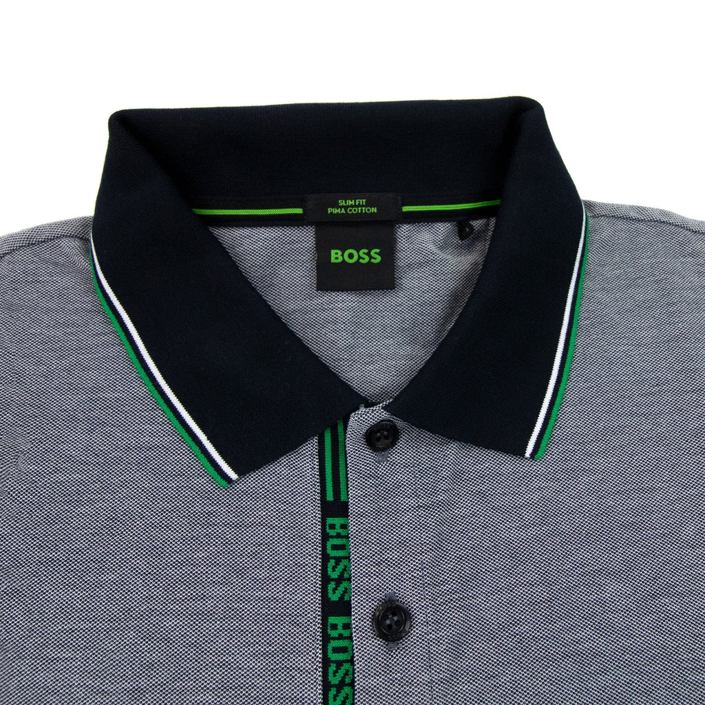 Hugo Boss Paule 4 Slim Fit Branded Placket Polo Black 401
