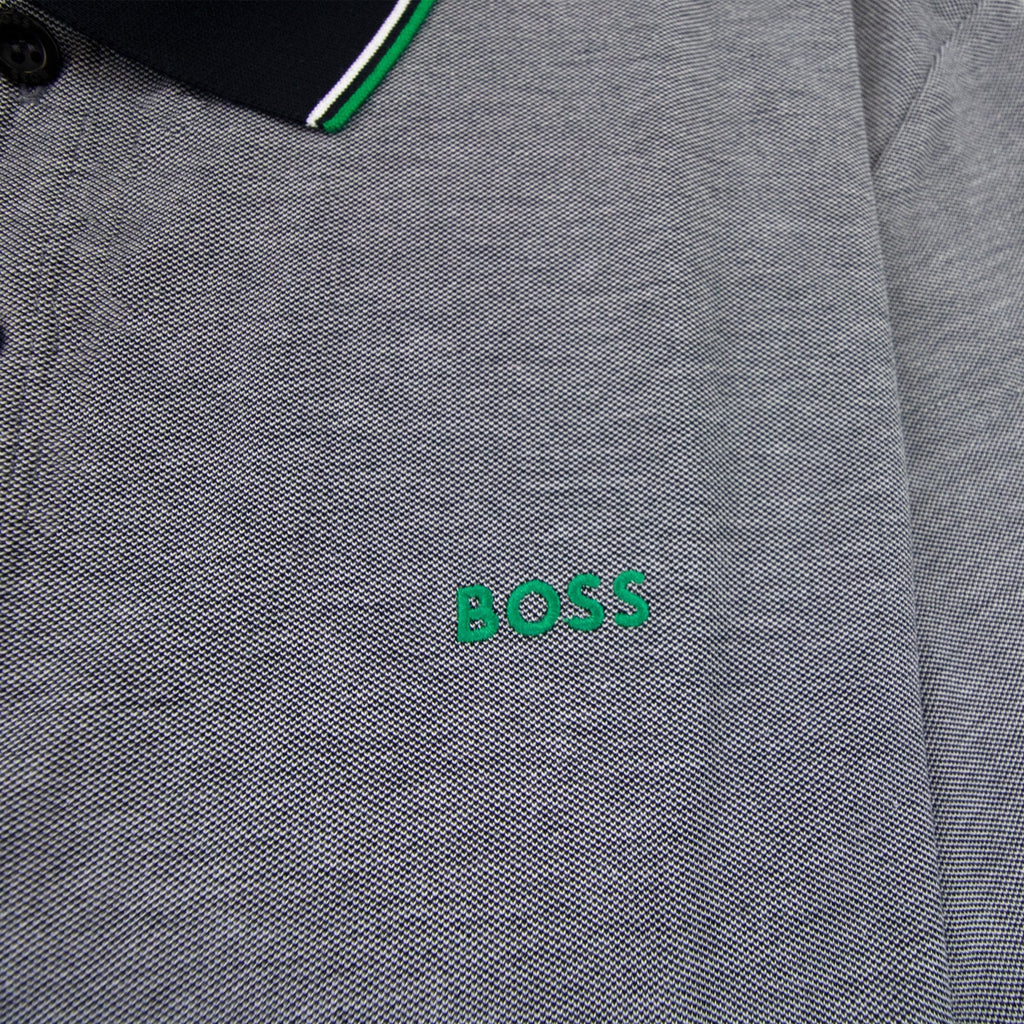 Hugo Boss Paule 4 Slim Fit Branded Placket Polo Black 401