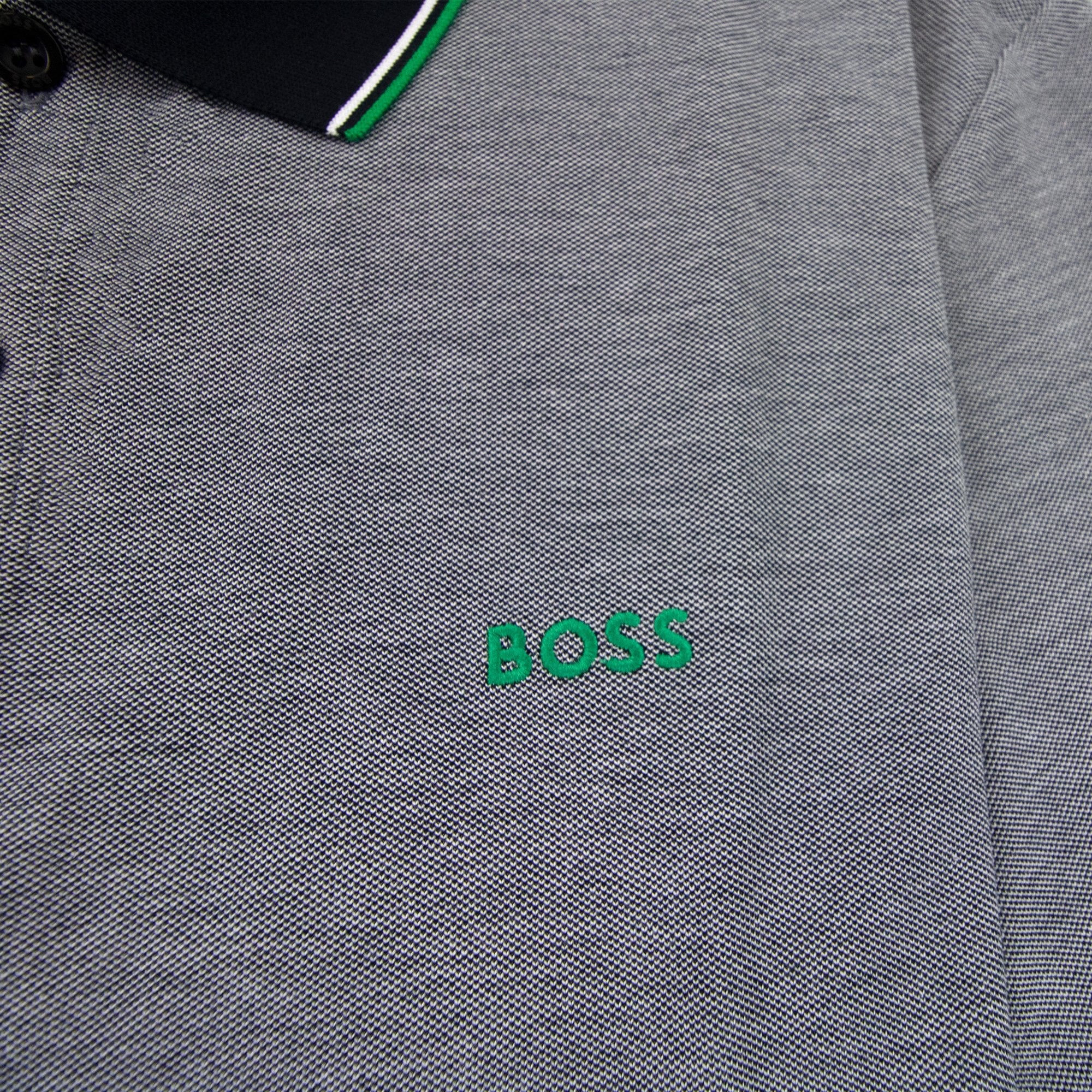 Hugo Boss Paule 4 Slim Fit Branded Placket Polo Black 401