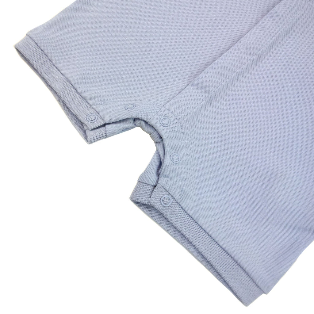 Hugo Boss Kids Baby Boy Short Polo Romper Pale Blue 771