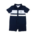 Hugo Boss Kids Baby Boy Short Polo Romper Navy 849