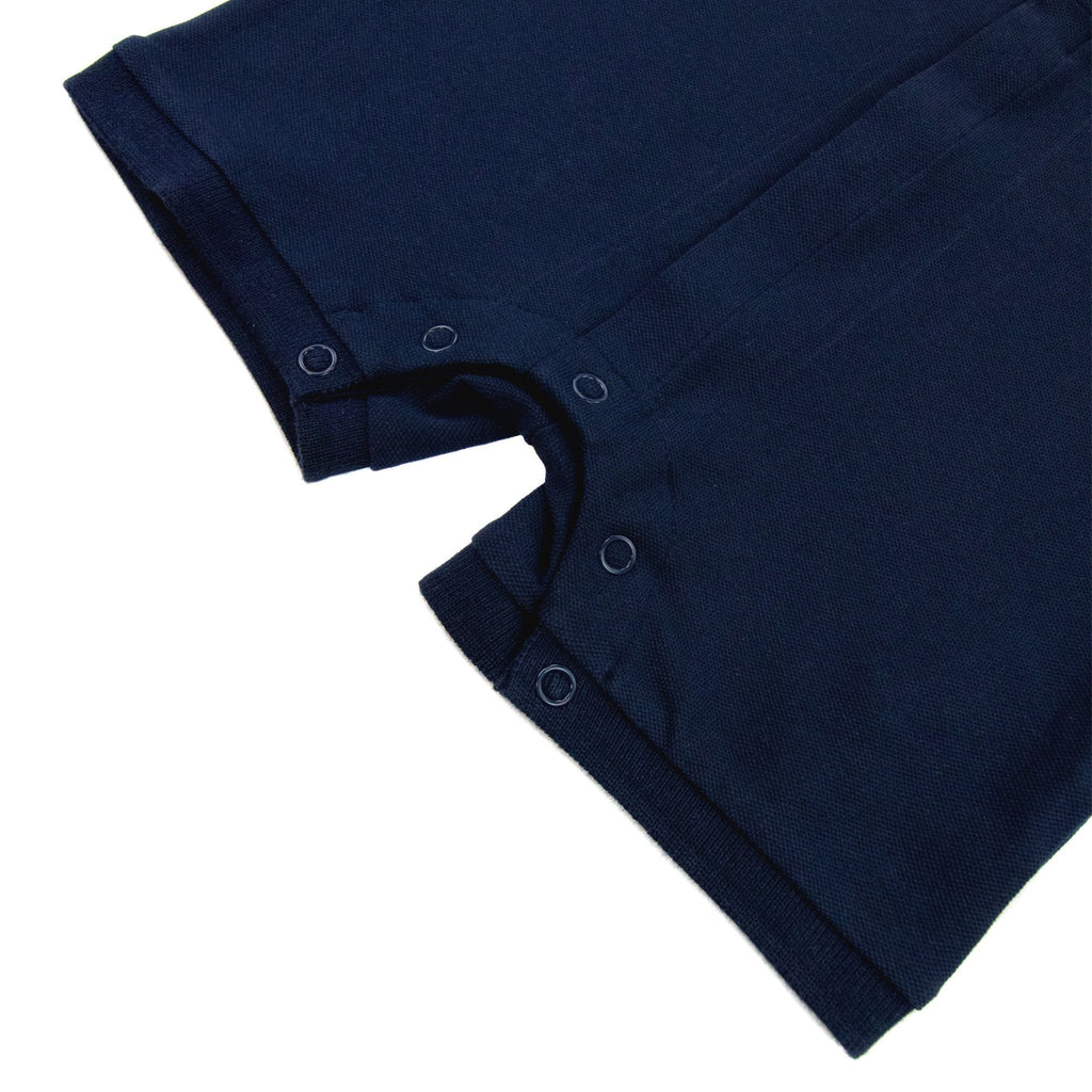 Hugo Boss Kids Baby Boy Short Polo Romper Navy 849