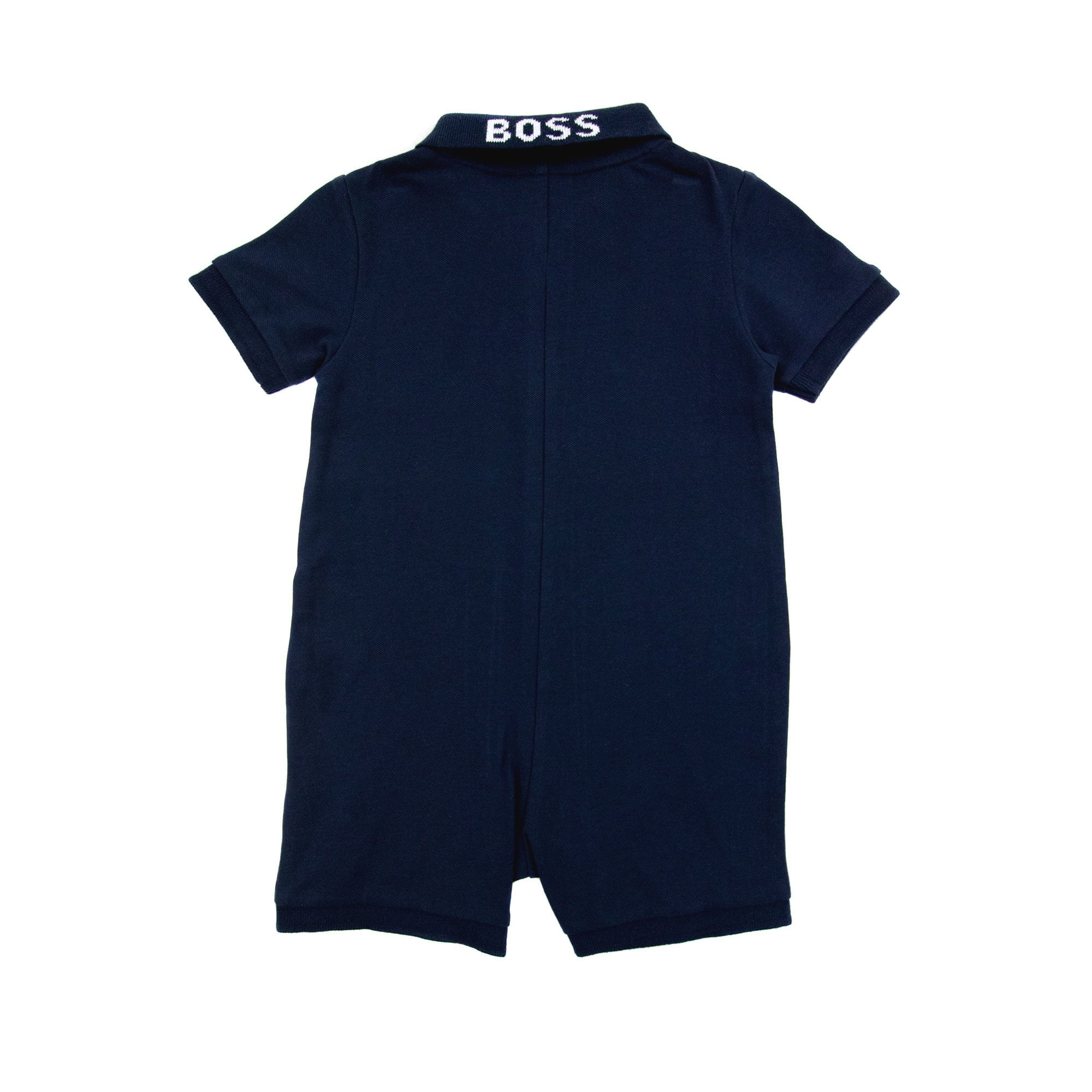 Hugo Boss Kids Baby Boy Short Polo Romper Navy 849