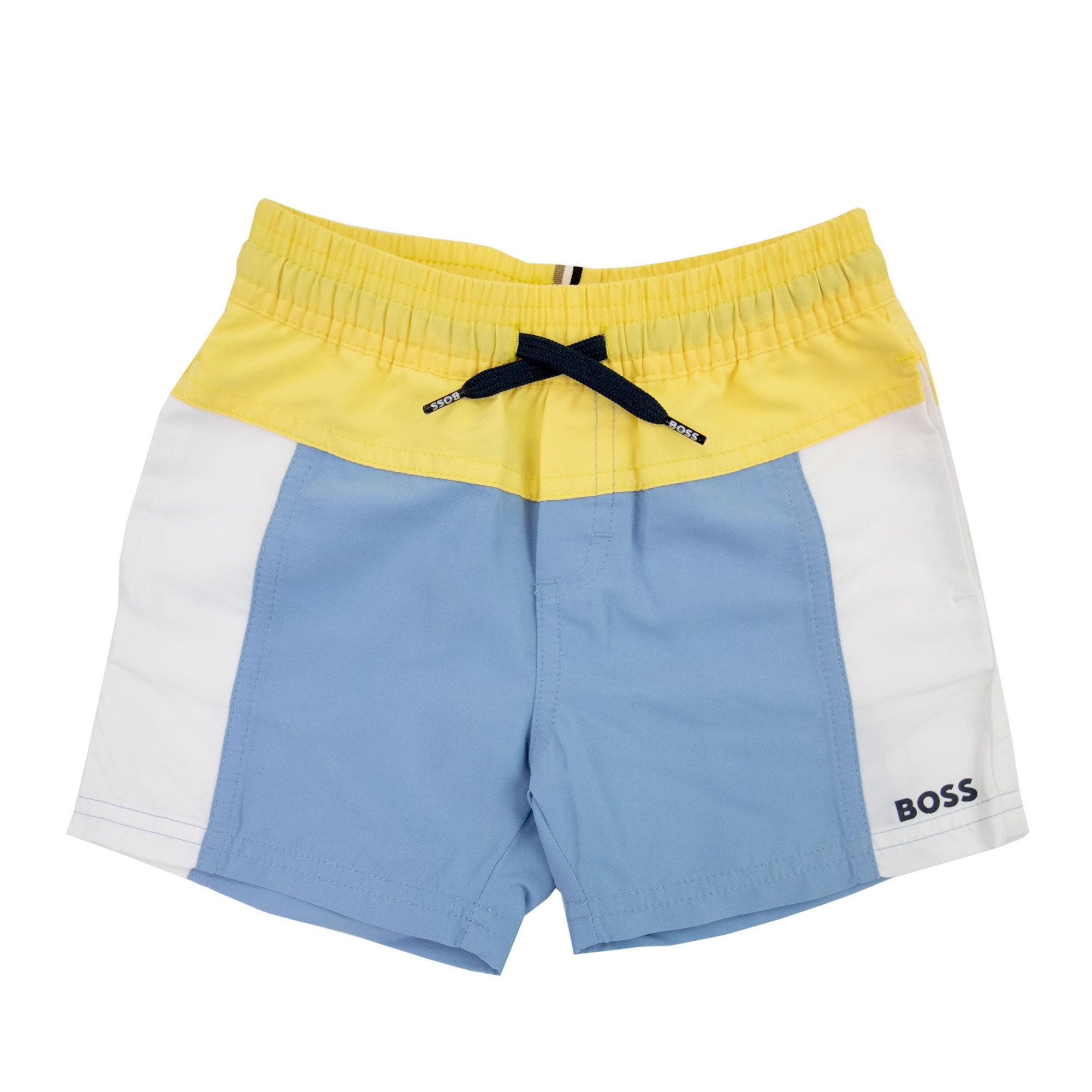 Hugo Boss Kids Colourblock Swim Shorts Pale Blue 77a