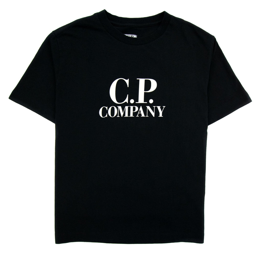 Cp Company Undersixteen Chest Logo Back Goggle T-shirt Black