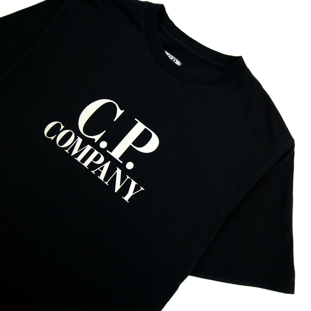 Cp Company Undersixteen Chest Logo Back Goggle T-shirt Black