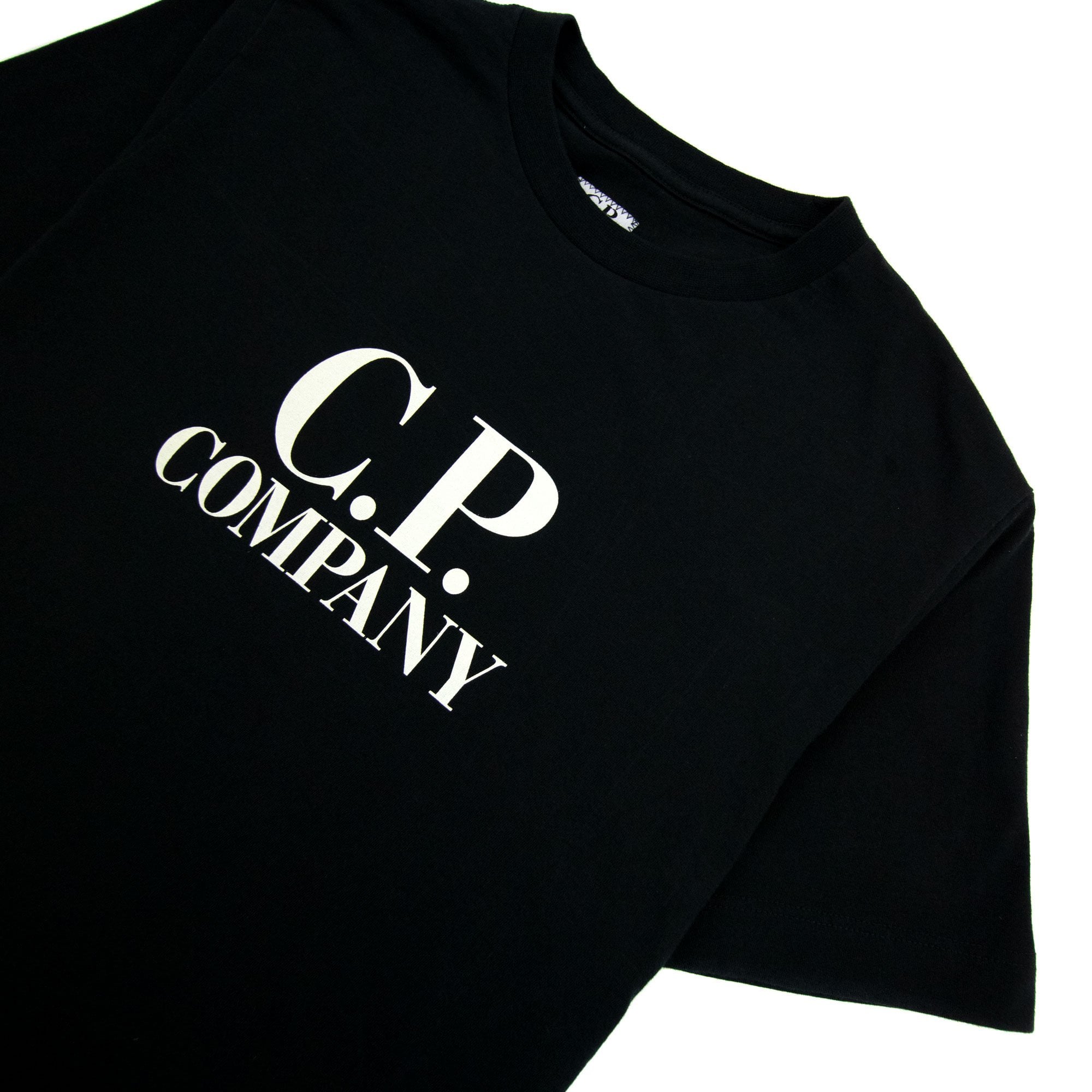 Cp Company Undersixteen Chest Logo Back Goggle T-shirt Black