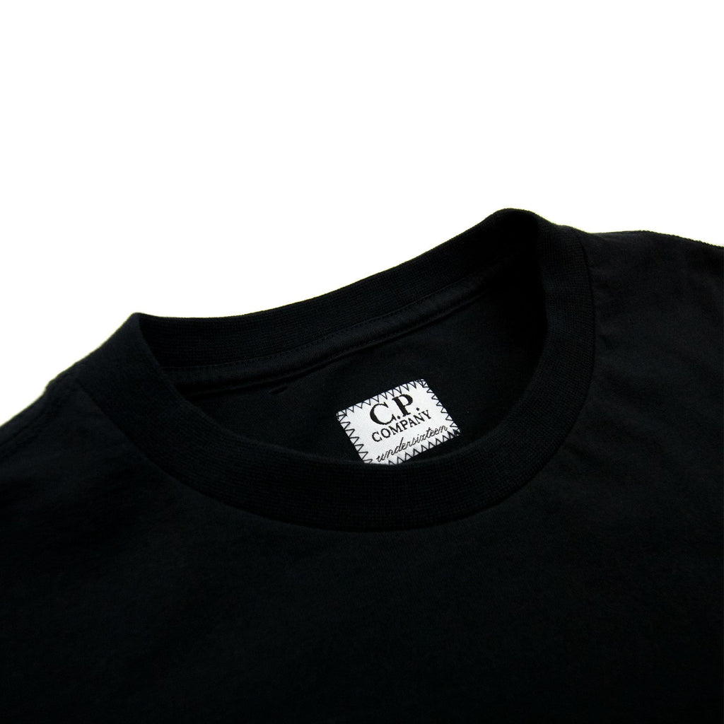 Cp Company Undersixteen Chest Logo Back Goggle T-shirt Black