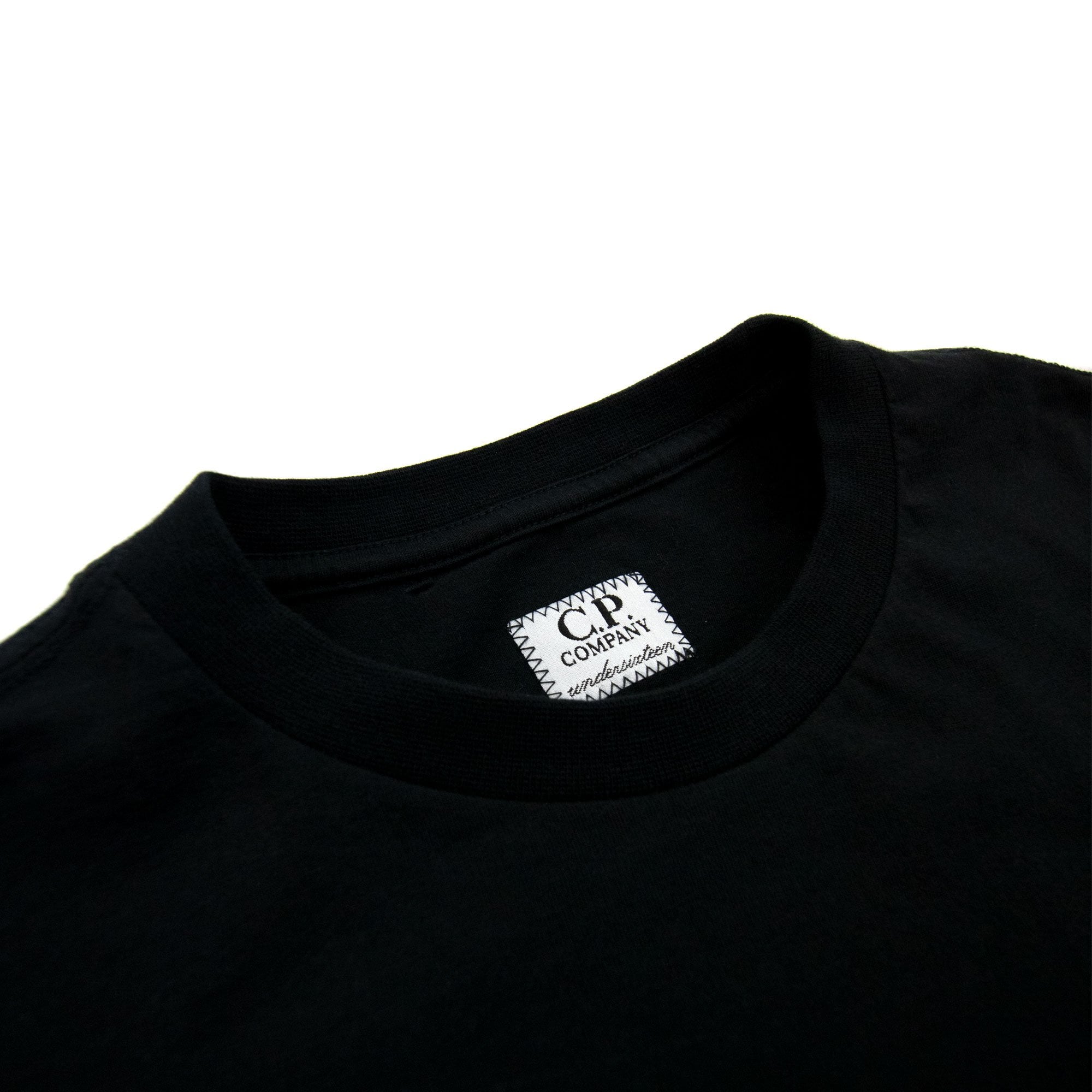 Cp Company Undersixteen Chest Logo Back Goggle T-shirt Black