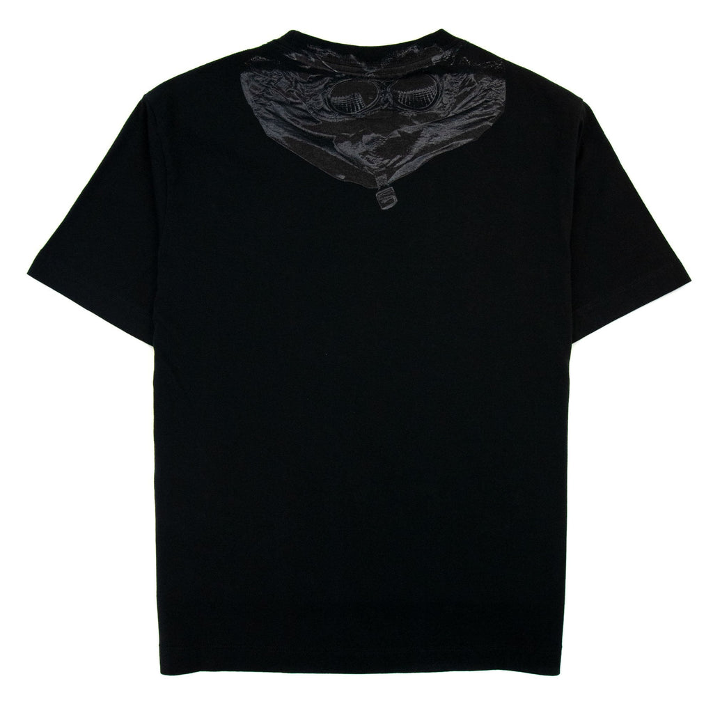Cp Company Undersixteen Chest Logo Back Goggle T-shirt Black