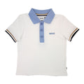 Hugo Boss Kids Cotton Pique Polo Shirt White 10p