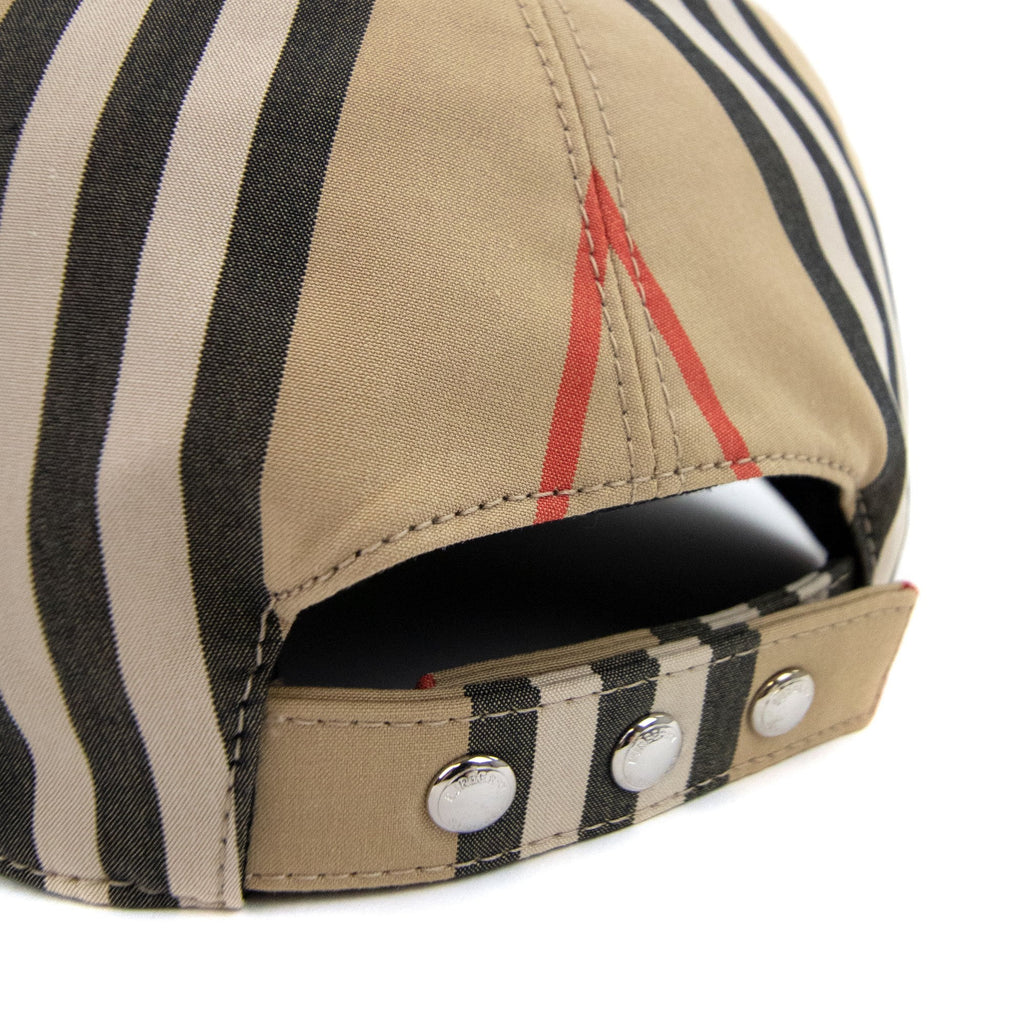 Burberry Monogram Motif Icon Stripe Baseball Cap Archive Beige