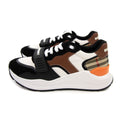 Burberry Ramsey Check & Leather Sneaker Black/archive Beige