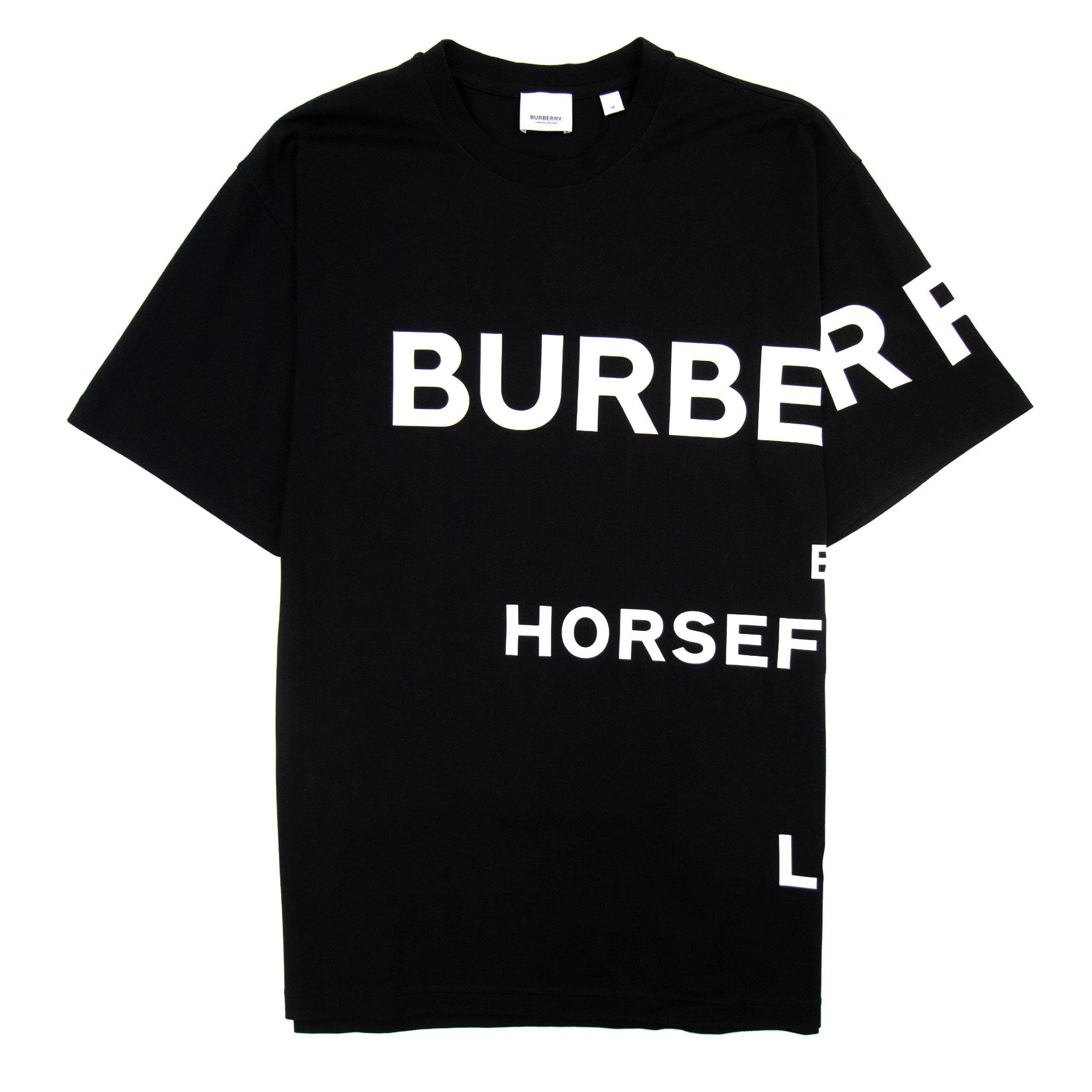 Burberry Harlford Logo Oversized T Shirt Black/white