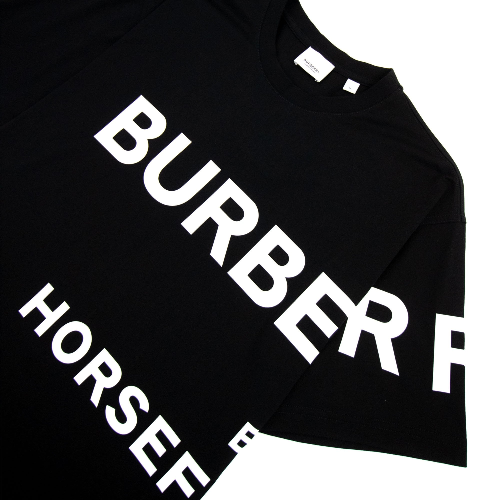 Burberry Harlford Logo Oversized T Shirt Black/white