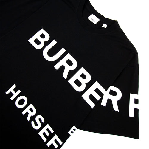 Burberry Harlford Logo Oversized T Shirt Black/white