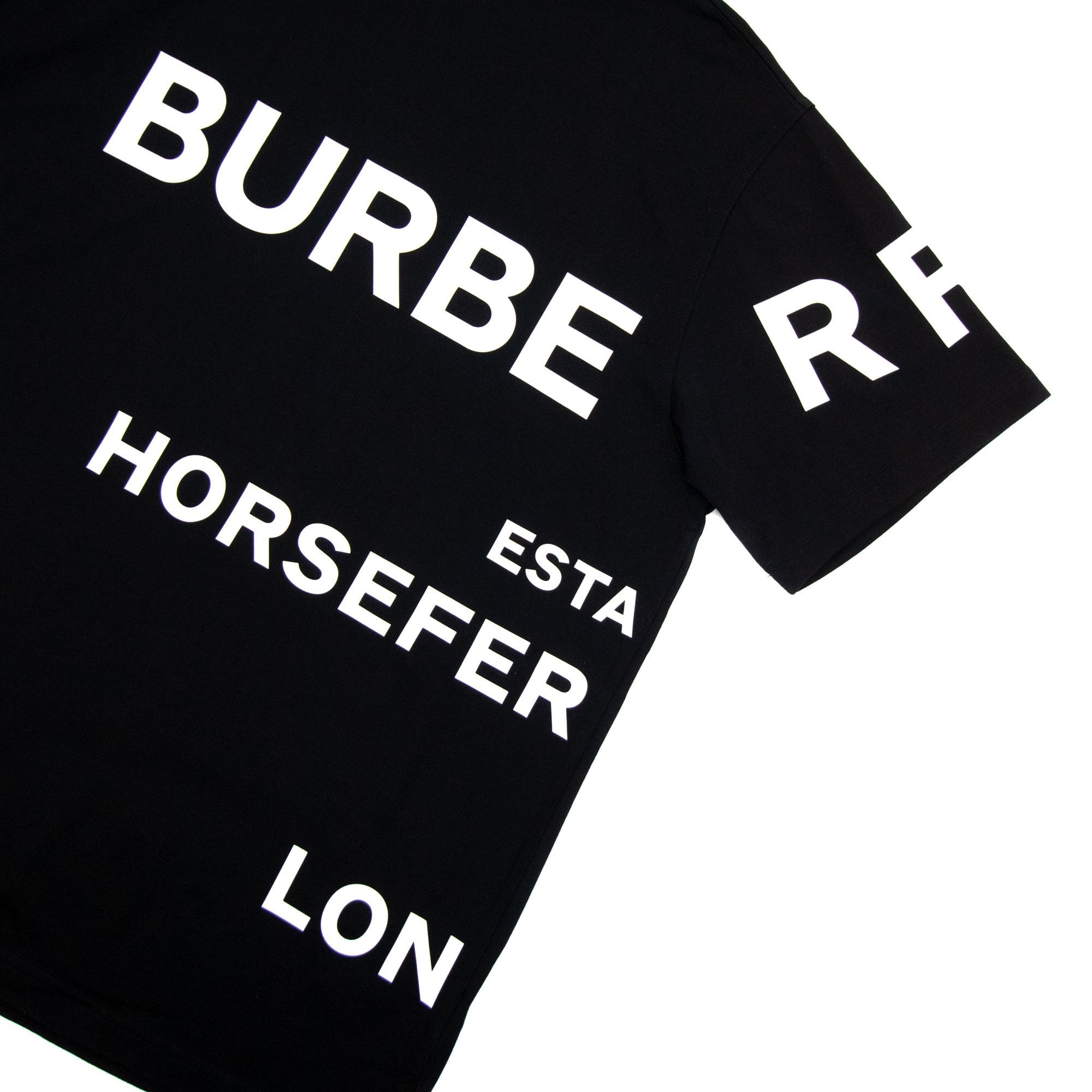 Burberry Harlford Logo Oversized T Shirt Black/white