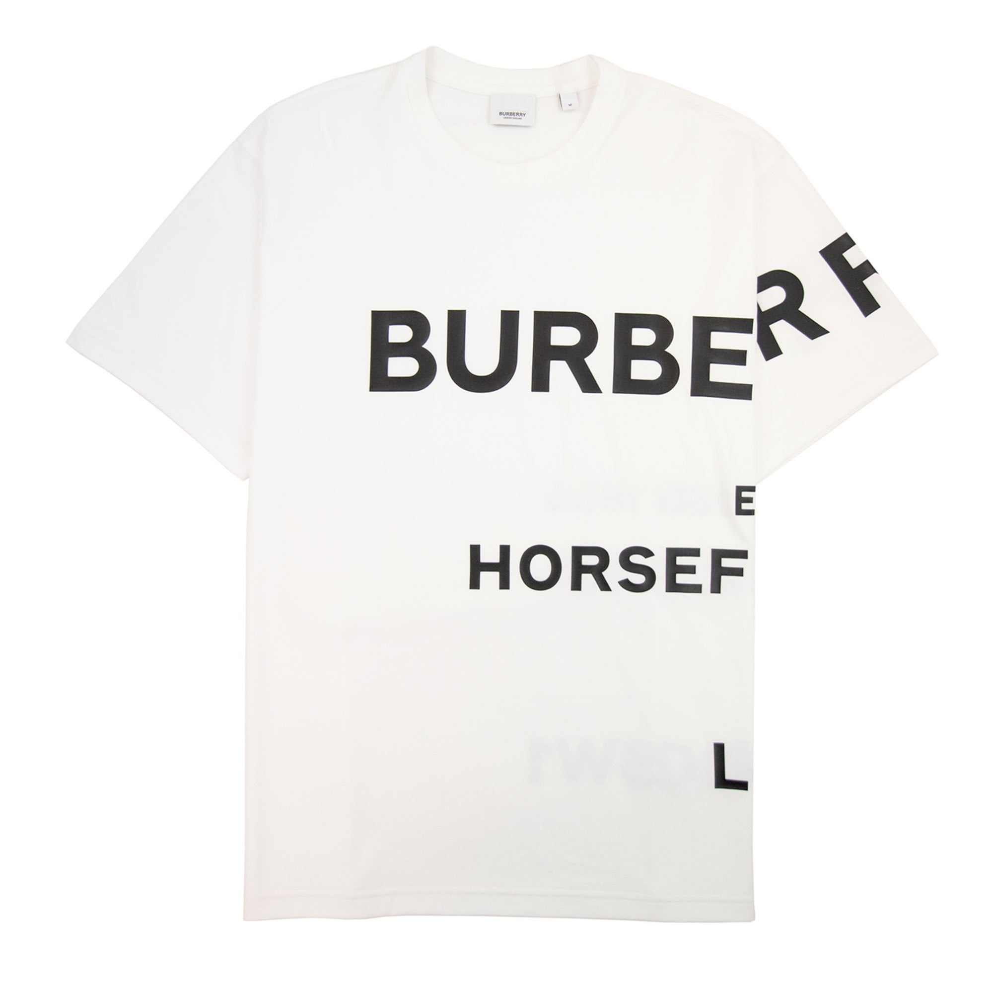 Burberry Harlford Logo Oversized T Shirt White