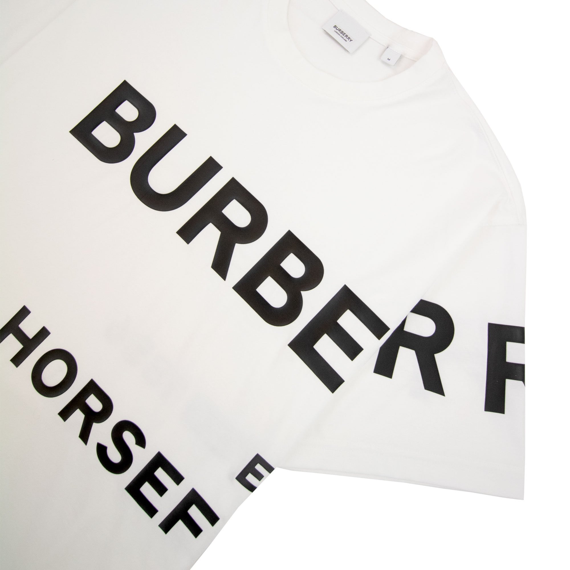 Burberry Harlford Logo Oversized T Shirt White