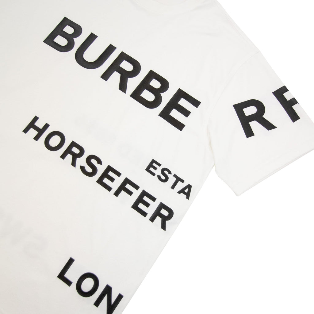 Burberry Harlford Logo Oversized T Shirt White