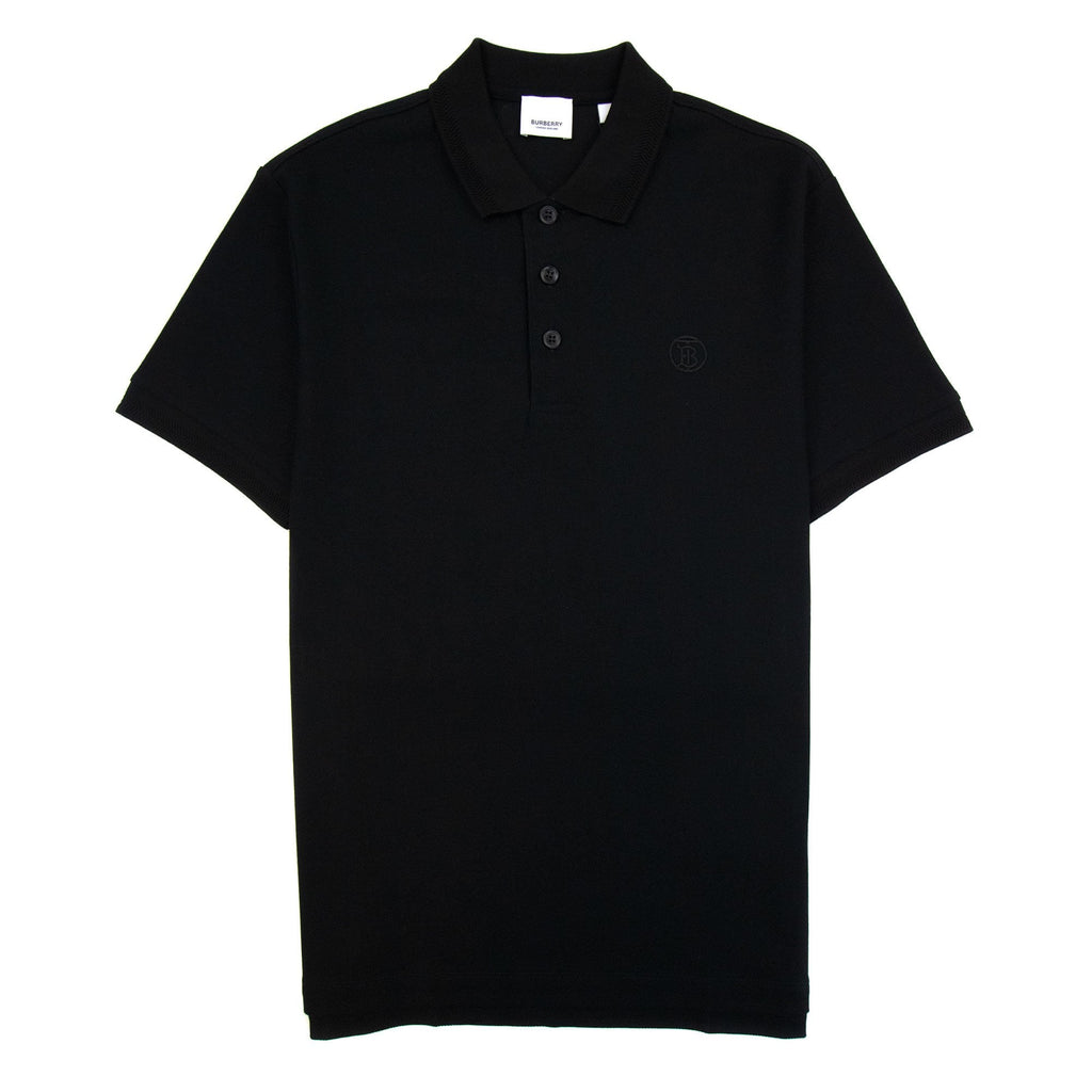 Burberry Manzoni Monogram Pique Polo Black