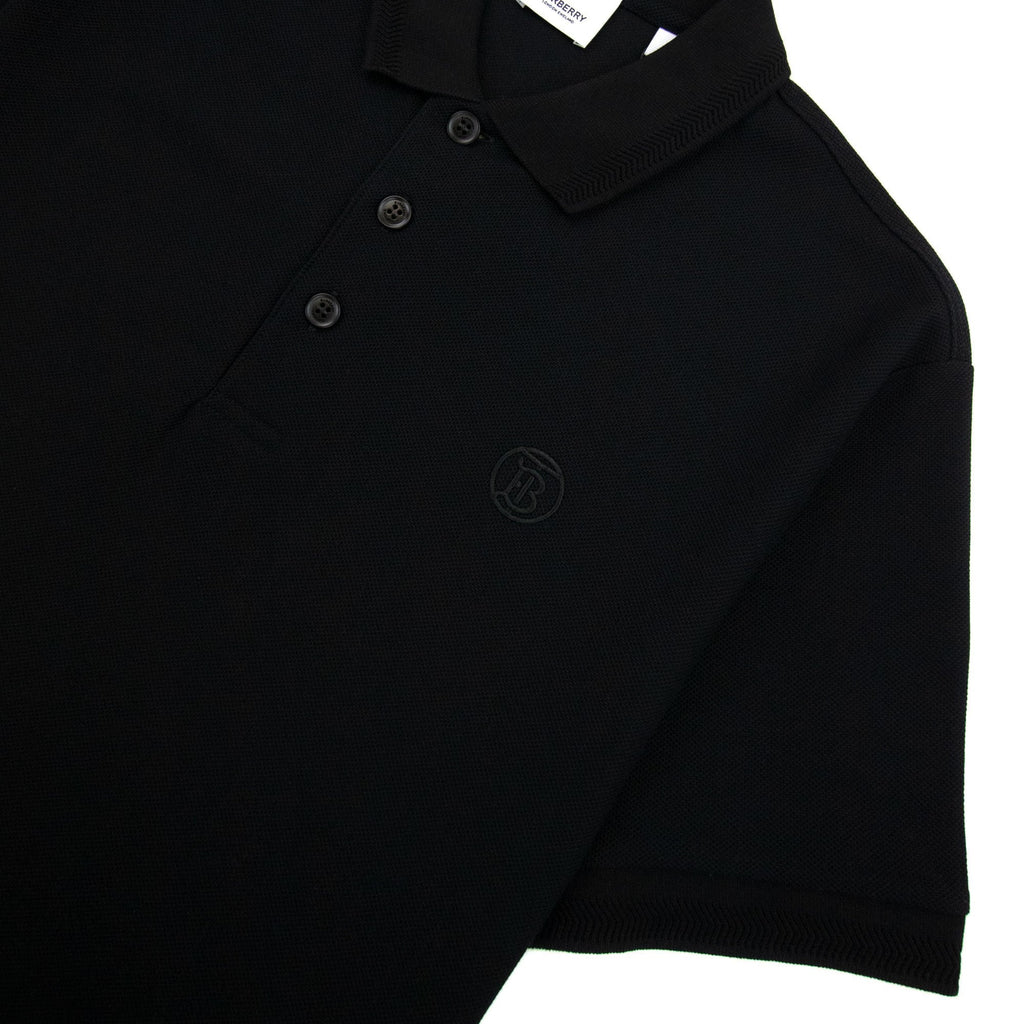 Burberry Manzoni Monogram Pique Polo Black