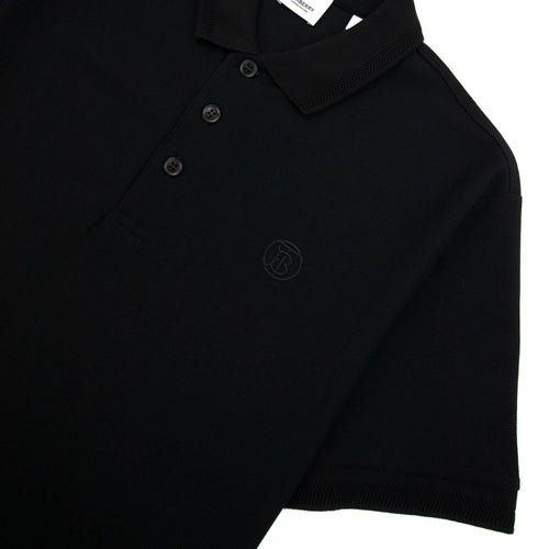 Burberry Manzoni Monogram Pique Polo Black
