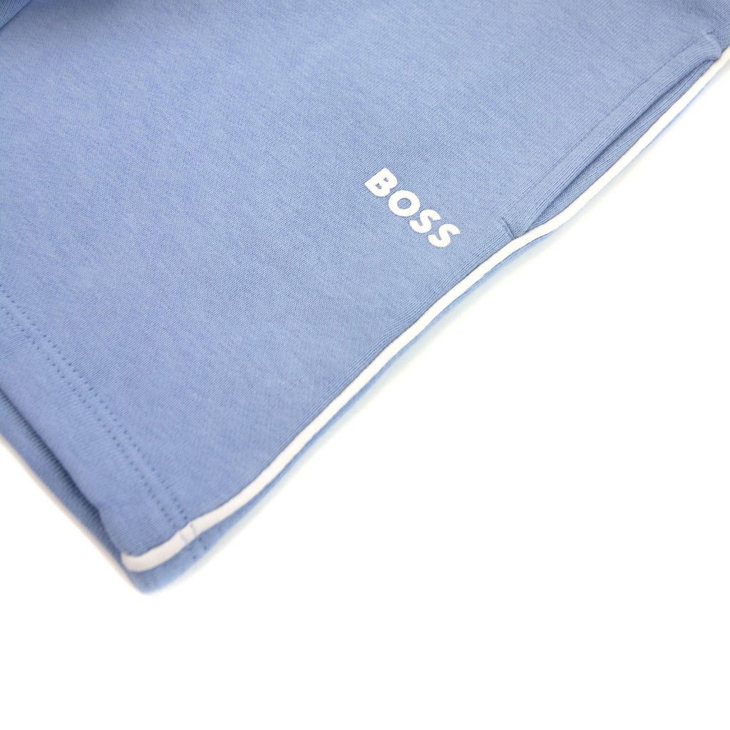 Hugo Boss Kids Logo Side Stripe Bermuda Short Pale Blue 77a