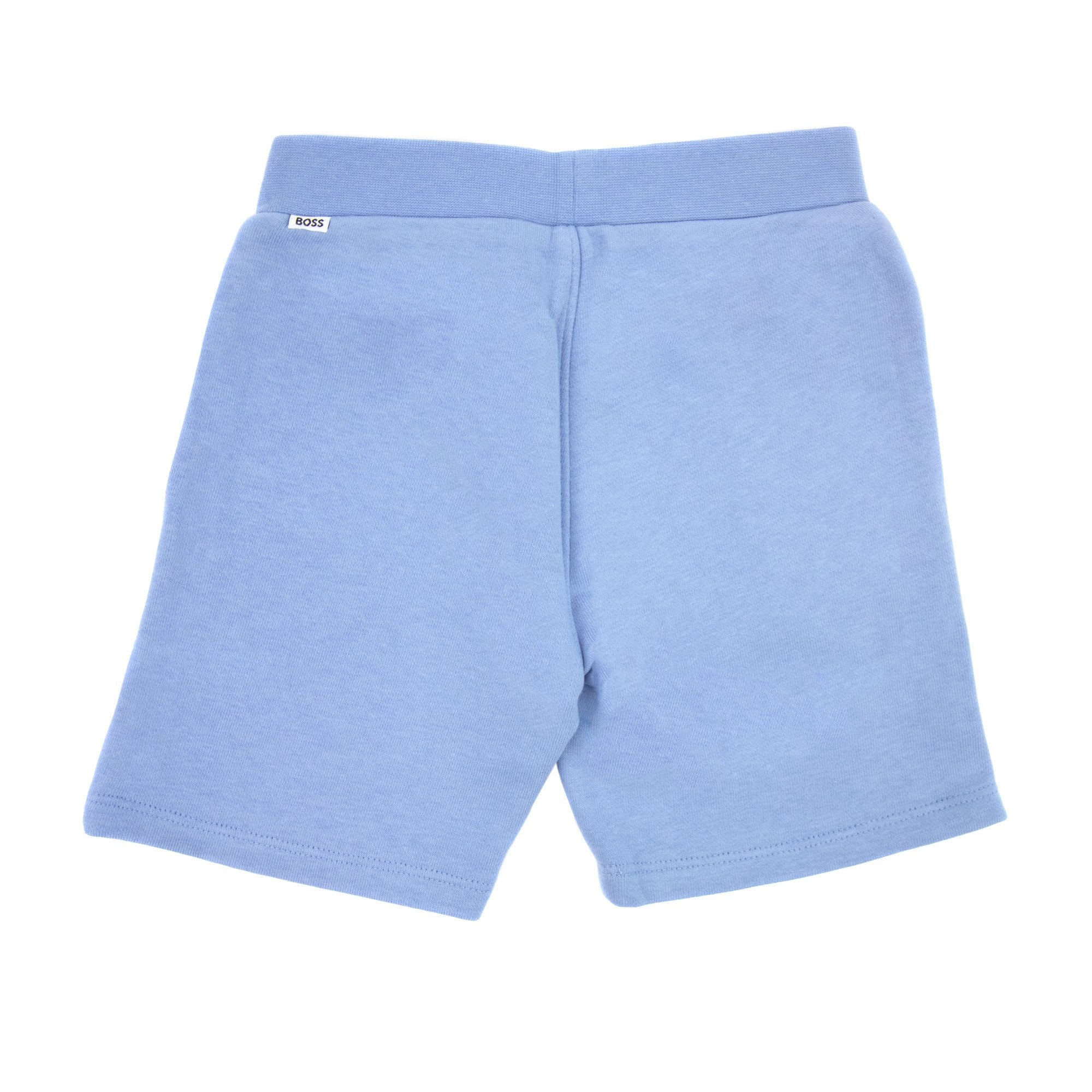 Hugo Boss Kids Logo Side Stripe Bermuda Short Pale Blue 77a