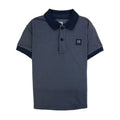 Cp Company Undersixteen Logo S/s Polo Shirt Navy