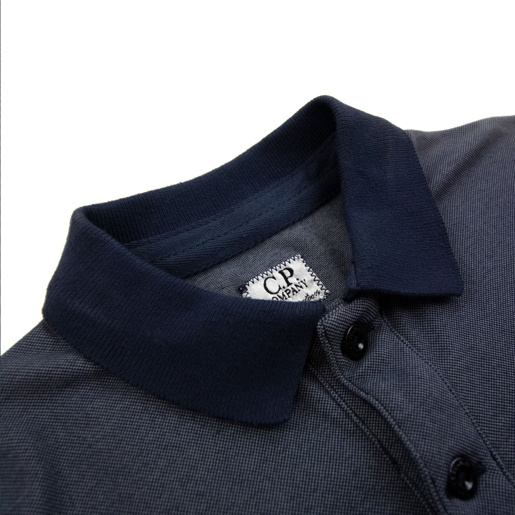 Cp Company Undersixteen Logo S/s Polo Shirt Navy
